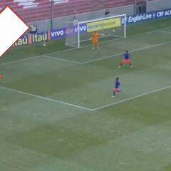 Muy de Ronaldinho: la elástica de Vinicius a los 3 minutos