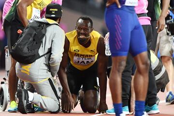 Lesión de Usain Bolt en el 4X100.