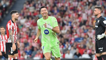 25/05/25 PARTIDO PRIMERA DIVISION ULTIMA JORNADA 38
ATHLETIC BILBAO - BARCELONA
ALEGRIA GOL ROBERT LEWANDOWSKI