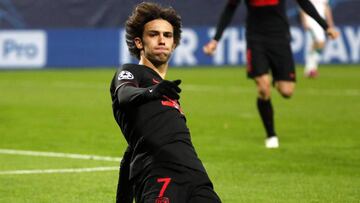 Jo&atilde;o F&eacute;lix celebra un gol con el Atl&eacute;tico.