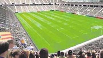 <b>EL ESTADIO FRUSTRADO. </b>La nueva Romareda tendría 43.000 espectadores, todos sentados y a cubierto, y se inauguraría en 2008.