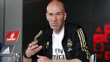 Zidane, en una comparecencia de prensa previa a un partido de Liga.