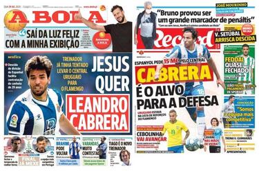 El Benfica pretende llevarse a Cabrera del Espanyol