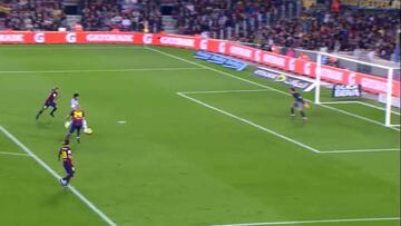 El día en que el delantero que sueña la U amargó a Bravo en el Camp Nou contra Barcelona