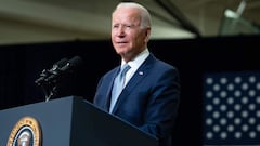 El presidente de los Estados Unidos, Joe Biden, habla sobre sus planes econ&oacute;micos Build Back Better despu&eacute;s de visitar el McHenry County College en Crystal Lake, Illinois, el 7 de julio de 2021.