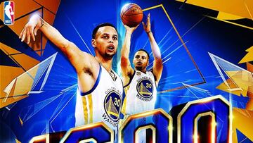 Curry ya ha anotado 1.600 triples.