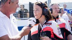 Melisa Koerner, jefa del equipo Forward Racing de Moto2.