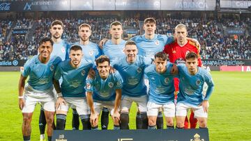 Formación titular del Celta contra el Betis en Balaídos.