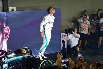 La victoria de Hamilton en Singapur en imágenes