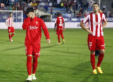 El Sporting bajó a Segunda.