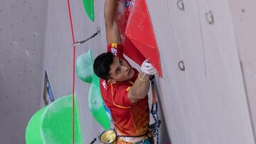 Alberto Ginés encara la pared de Tokio: "He rebajado mi marca de velocidad en casi un segundo"