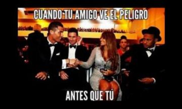 Los mejores memes de la gala del Balón de Oro 2015