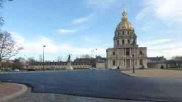 Tramo asfaltado en París.