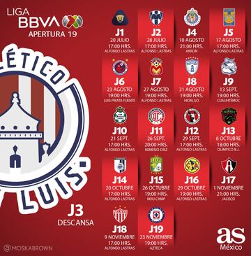 El calendario de partidos de tu equipo de la Liga MX