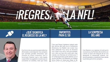 Expertos opinan del inicio de la NFL y favoritos al Super Bowl