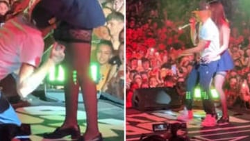 La hija de Verónica Forqué, protagonista del gesto sexual de Yung Beef en un concierto