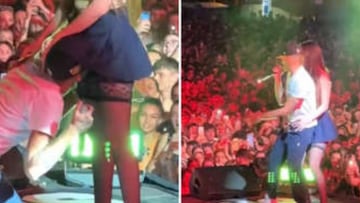 La hija de Verónica Forqué, protagonista del gesto sexual de Yung Beef en un concierto