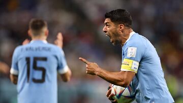 Soccer Football - FIFA World Cup Qatar 2022 - Group H - Ghana v Uruguay - Al Janoub Stadium, Al Wakrah, Qatar - December 2, 2022 Uruguay's Luis Suarez reacts after the match REUTERS/Amr Abdallah Dalsh