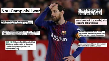 El delantero argentino del Barcelona, Leo Messi.