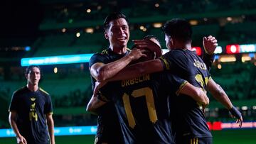 Orbelin Pineda celebrates his goal 1-0 of Mexico during the mach Mexican National Team (Mexico) and Turkey team as part to International friendly match at Kenan Memorial Stadium, on June 10, 2025 on Chapel Hill, North Carolina, United States.