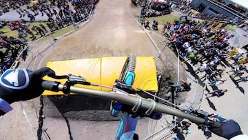 Rachel Atherton, Lenzerheide POV GoPro descenso DH MTB.