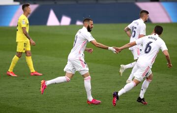 Benzema marcó el 1-1.