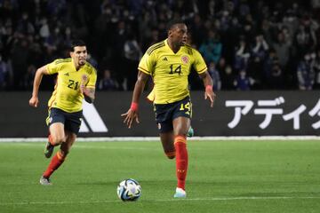 Jhon Jáder Durán y un golazo de chilena de Rafael Santos Borré le dieron la vuelta al marcador tras el primer tanto de Mitoma. Lorenzo mantiene su invicto con la Selección Colombia.