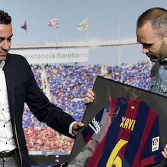 Xavi podrá estar el 18 de mayo en el homenaje a Iniesta