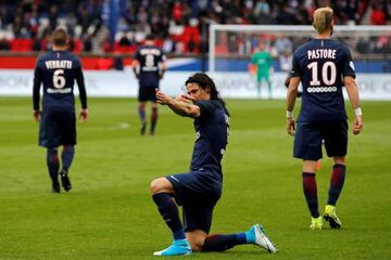 Cavani on target against Montpellier at the weekend