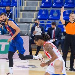 El Barça, a rachas y con Mirotic estelar, supera al Estrella Roja