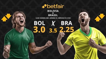 Bolivia vs. Brasil: horario, dónde ver, pronósticos y clasificación