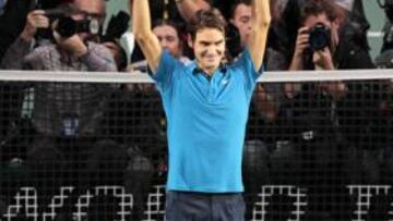 <b>ROGER I EN BERCY. </b>Roger Federer se corona por primera vez en el Omnisports de París-Bercy.