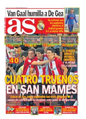 Las portadas de AS de agosto