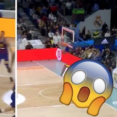 Campazzo y quizá la mejor canasta de un Madrid-Barça: ¡desde debajo de su propio aro!