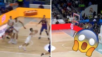 Campazzo y quizá la mejor canasta de un Madrid-Barça: ¡desde debajo de su propio aro!