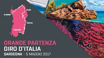 El Giro de Italia 2017 arrancará su edición centenaria en la isla de Cerdeña.
