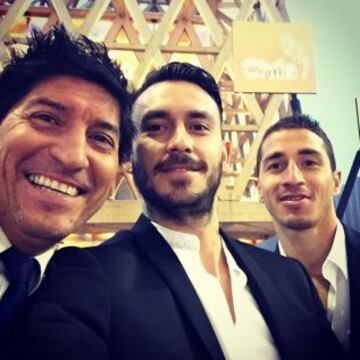 Mauricio Pinilla publicó en Instagram una foto junto a Iván Zamorano y Carlos Carmona.