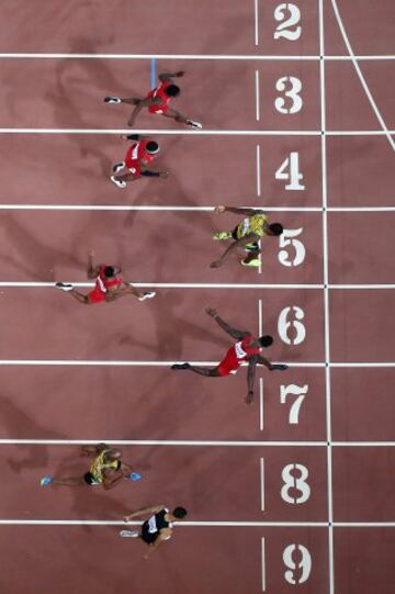 Victoria de Usain Bolt en la final de 100m del Mundial de Atletismo de Pekín 2015.