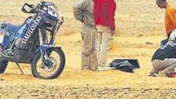 <b>HACE UN AÑO. </b>Las muertes el año pasado de 'El Carni' y Fabrizio Meoni (en la imagen) abrieron el debate de la seguridad en las motos.