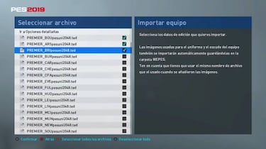 Tutorial PES 2019: cómo instalar Option File y tener todos los equipos reales