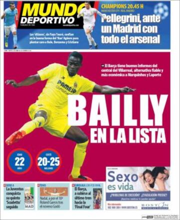 Portadas de la prensa mundial