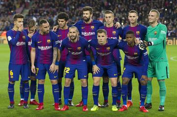 Once inicial del Barcelona 