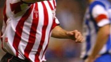 <B>QUINTA TEMPORADA.</B> El futbolista navarro llegó al Athletic hace cinco temporadas.
