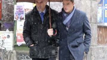 Rubiales y Luis Gil a su llegada a los Juzgados de lo Mercantil este martes.