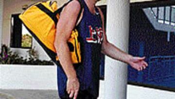 <B>¿DE VUELTA?</B> Sabonis se entrena en el Martín Carpena de Málaga.