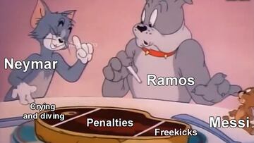 El último meme sobre lo que le espera al PSG con Messi, Ramos y Neymar