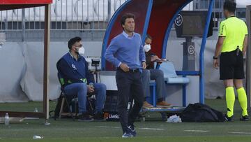 Rubi, en el banquillo del Almería.