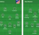 Onces del Atlético - Real Madrid