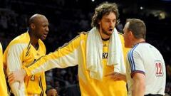 Pau Gasol y Lamar Odom.