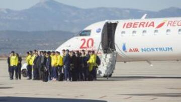 El Villarreal estrena el aeropuerto de Castellón